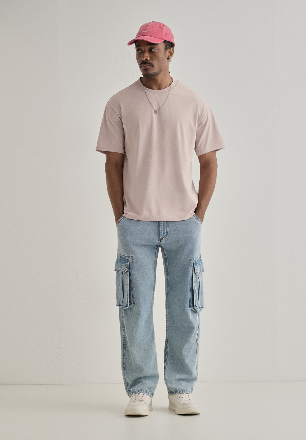 Pink Brushstroke Oversized T-shirt