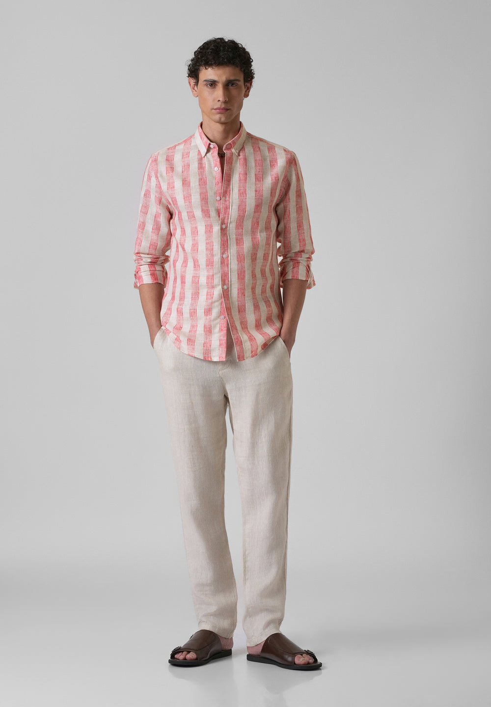 Pink Cosmos Blended Linen shirt