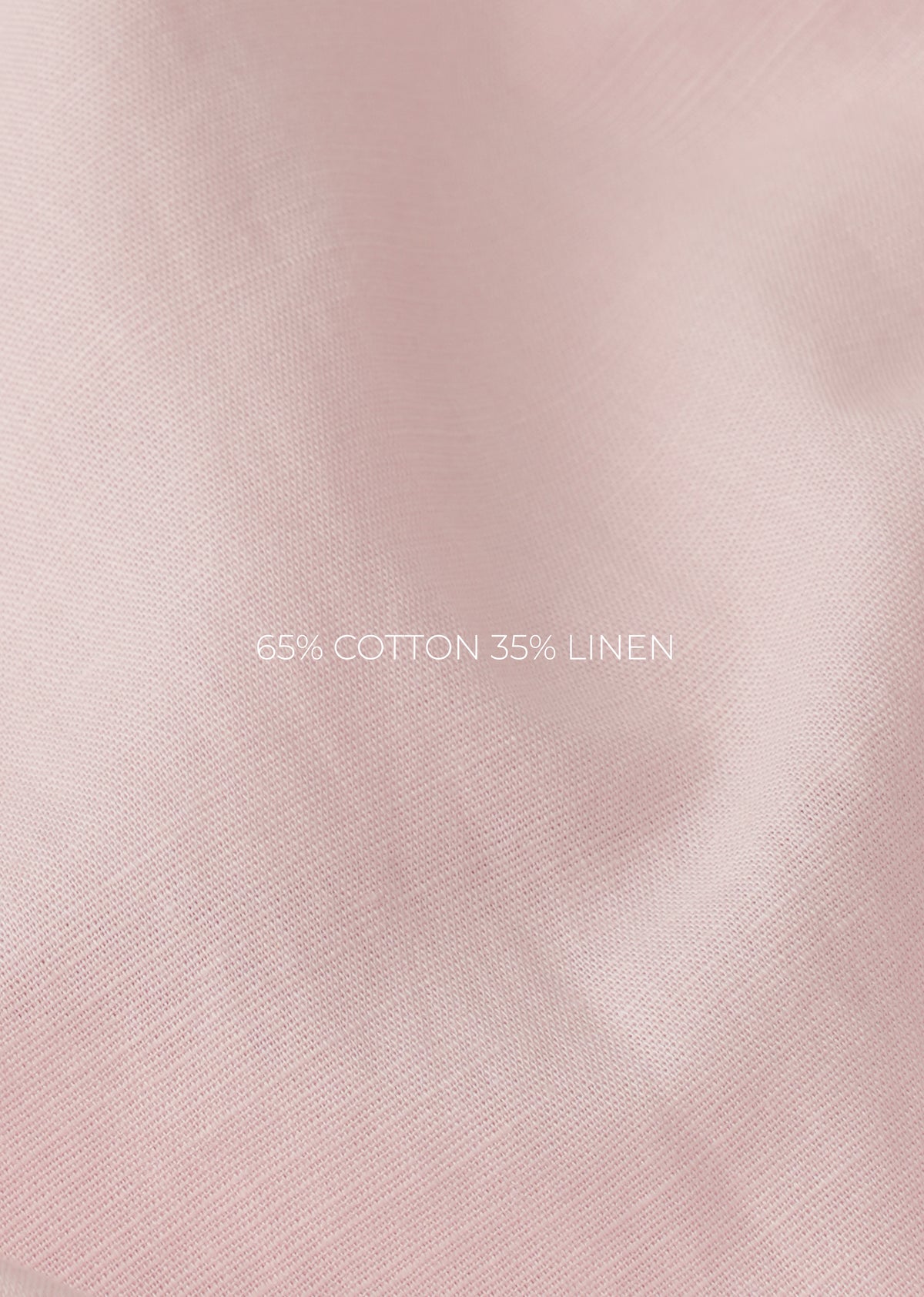 Pink Star Collar Cotton Linen Shirt