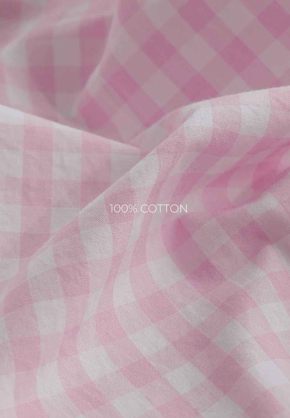 Pink Gingham Check Cotton Shirt