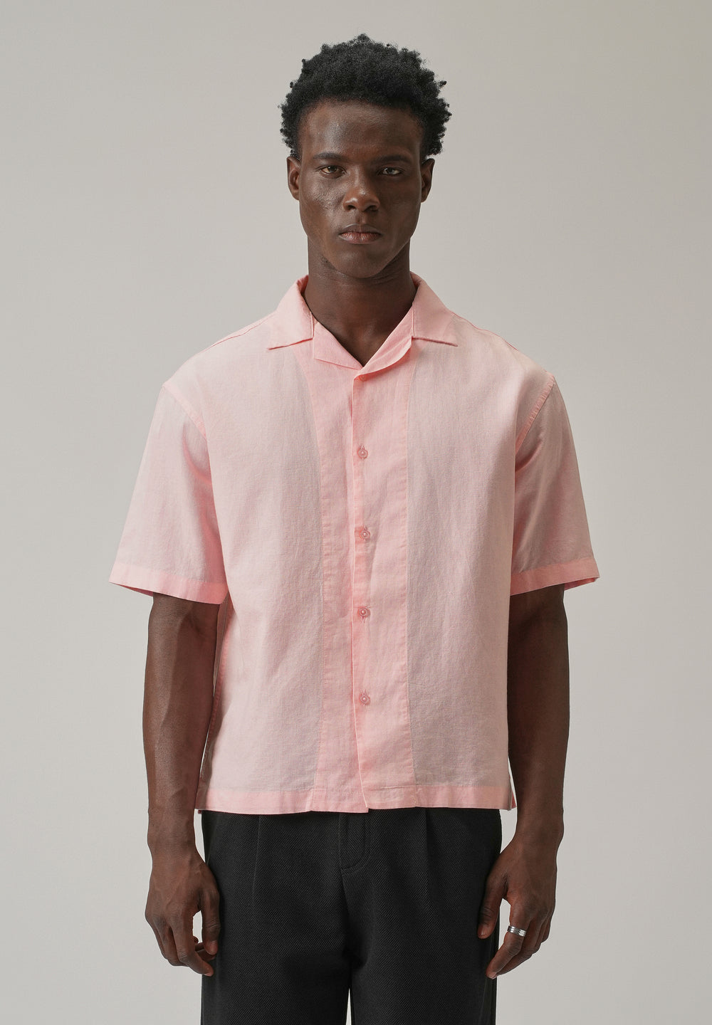 Pink Cotton/Linen Shirt