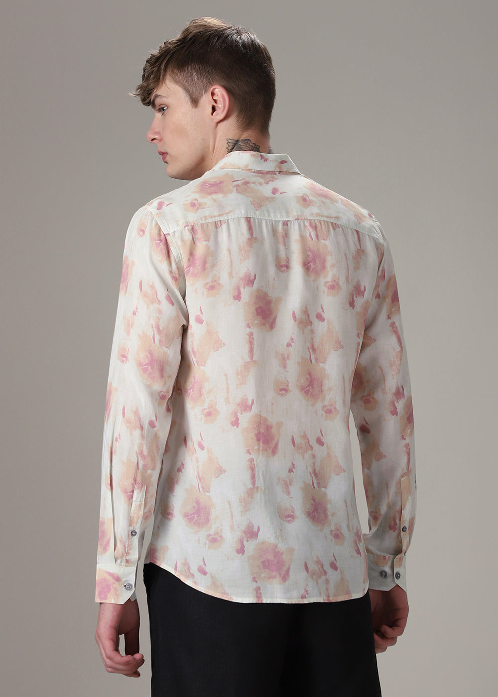 Pink Peach Printed Shirt