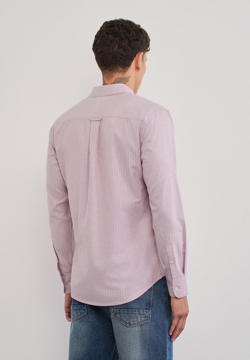 Pink Pinstripe Cotton Shirt