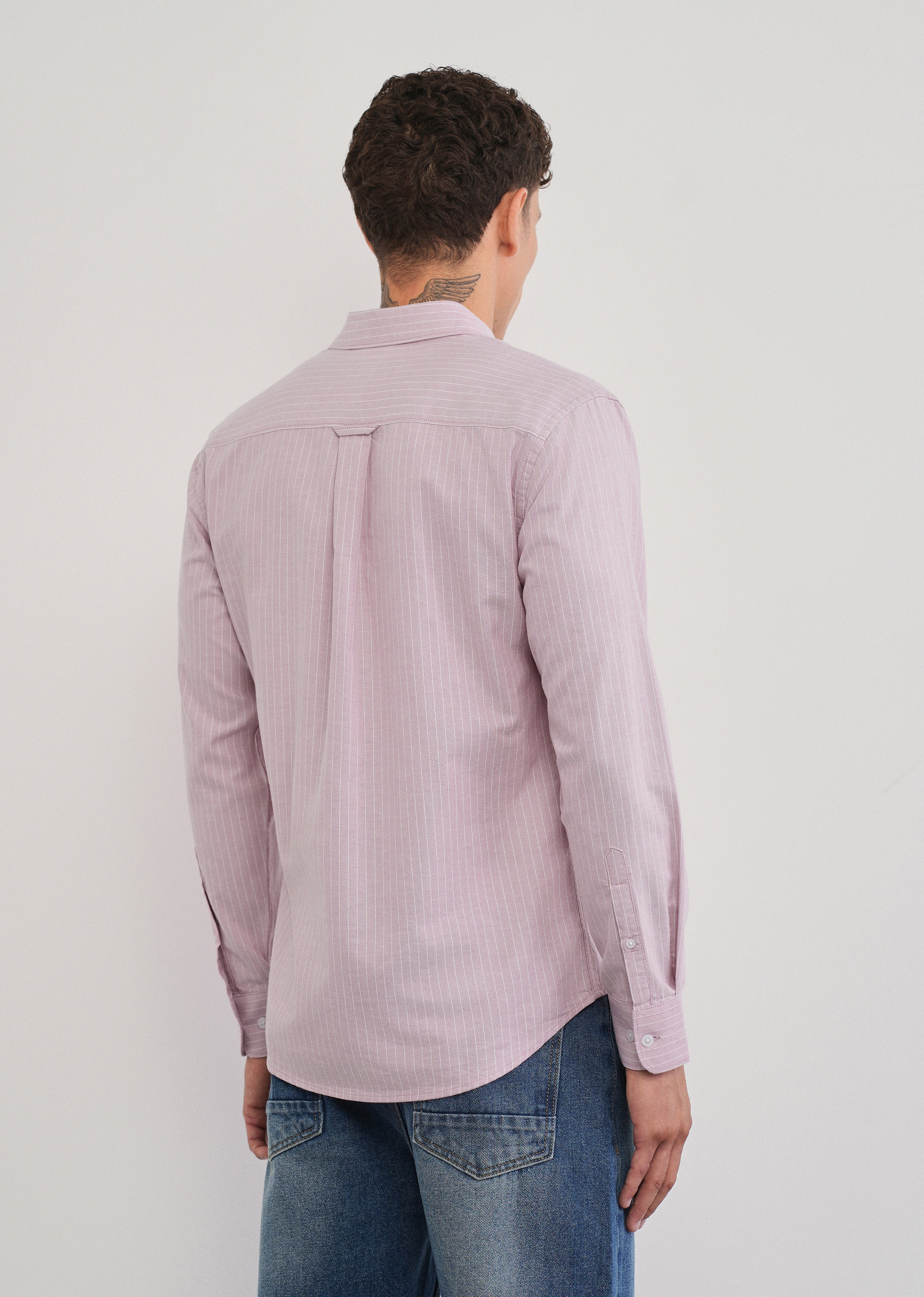 Pink Pinstripe Cotton Shirt