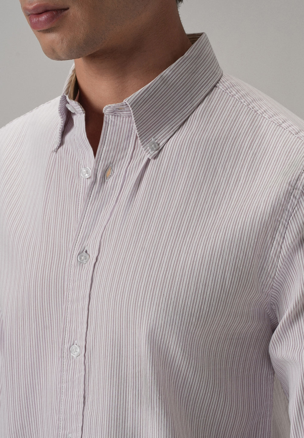 Pink Pinstripe Shirt