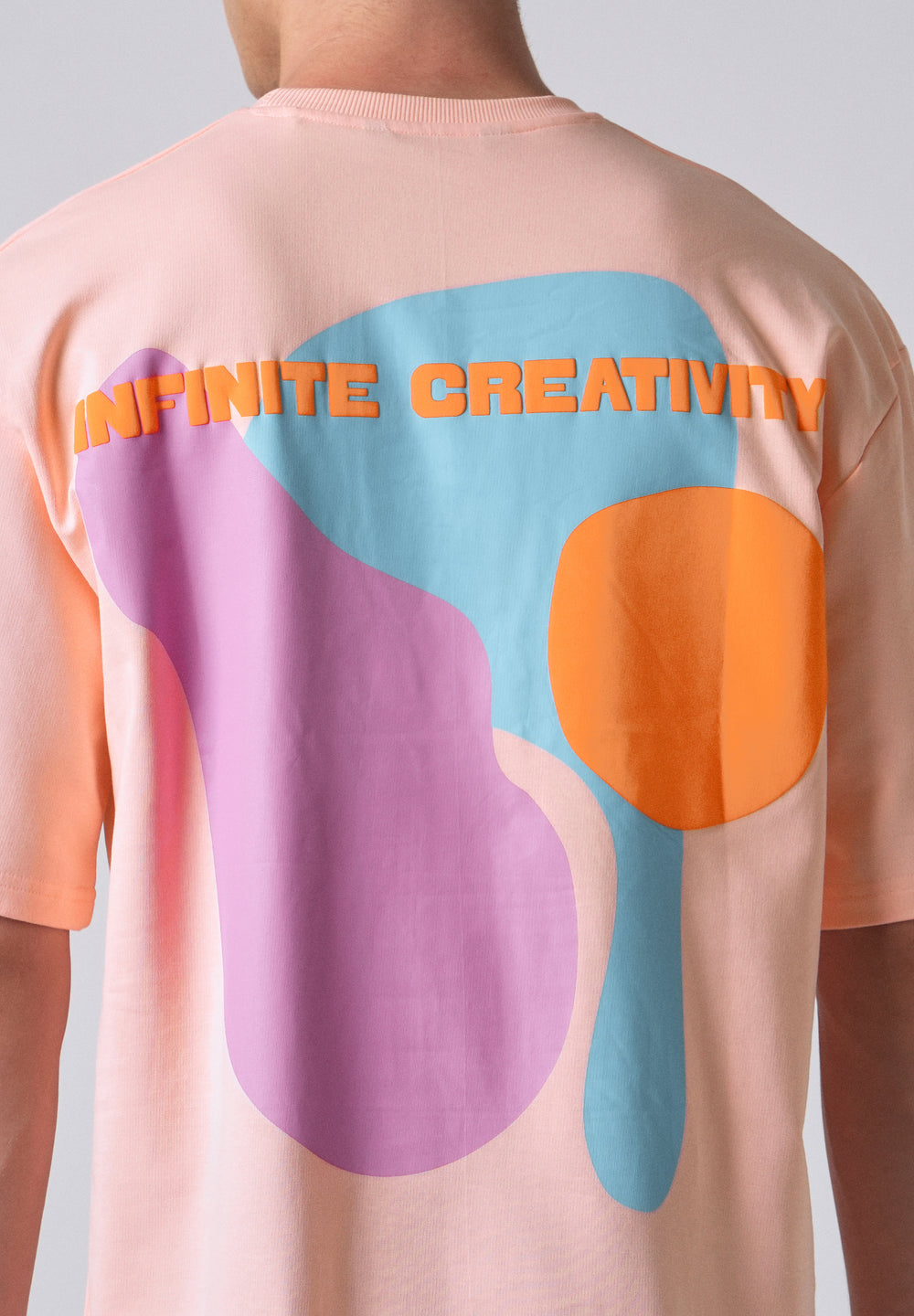 Pink Printed Oversized T-shirt