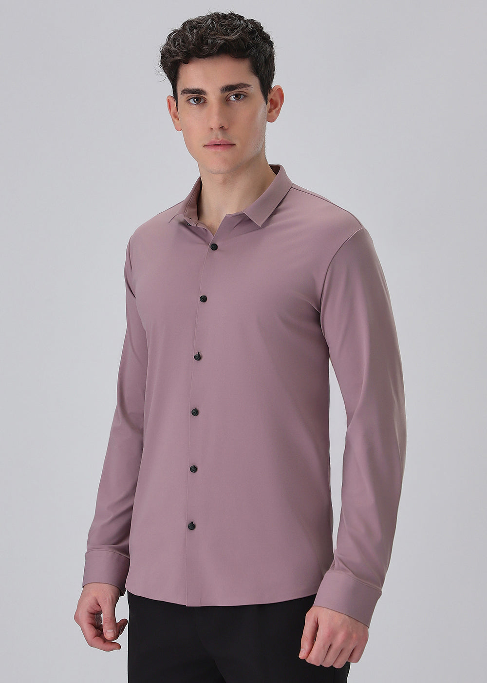 Pink Stitchless Stretch Shirt