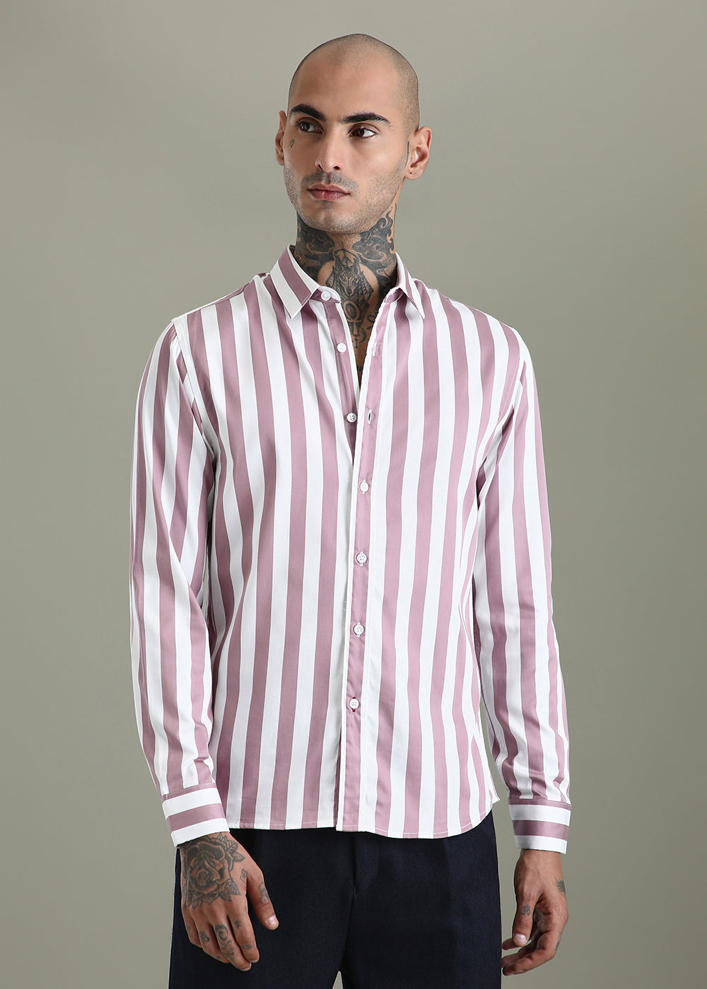 Pink Striped Shirt