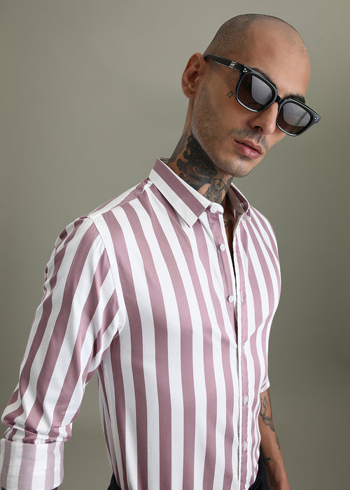 Pink Striped Shirt