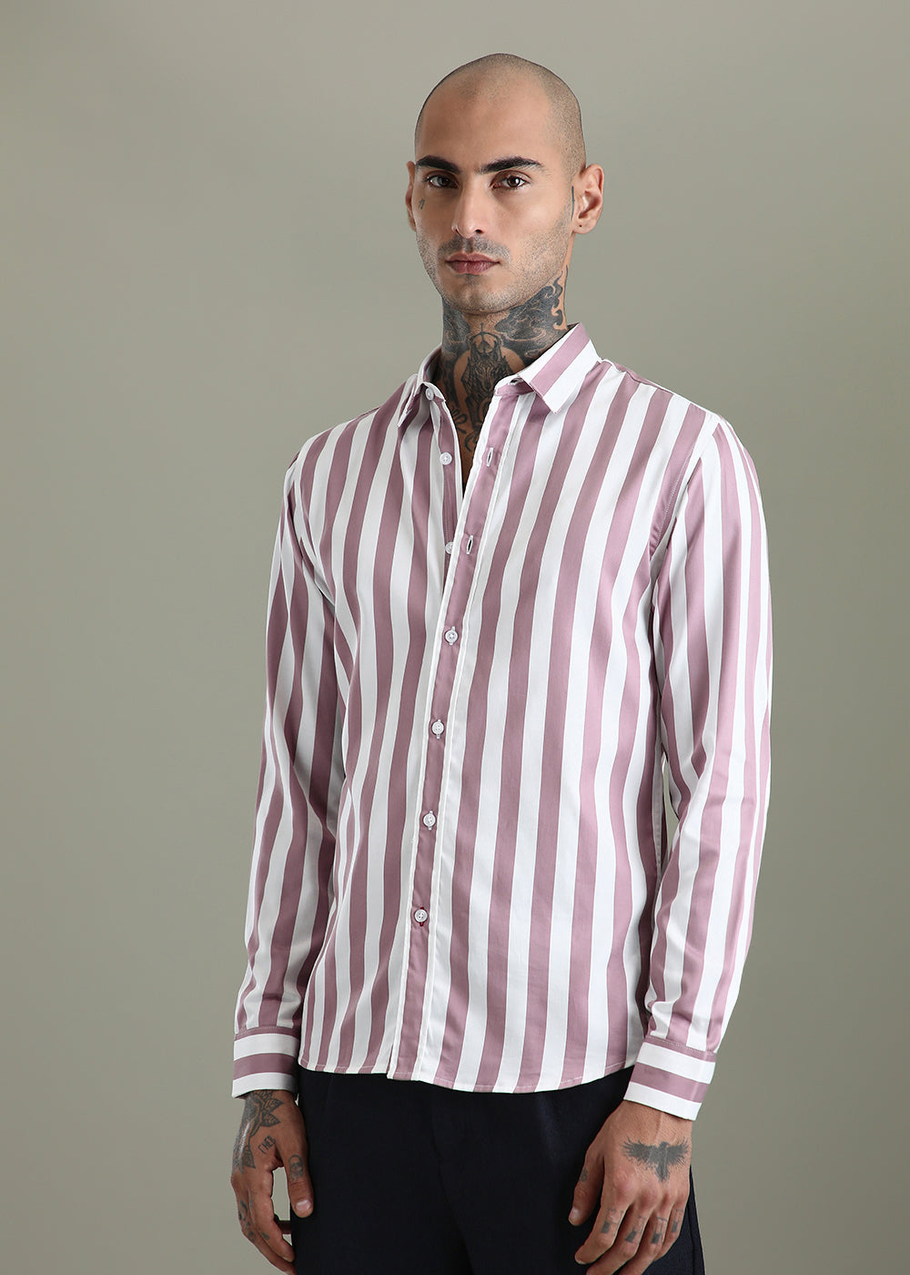 Pink Striped Shirt