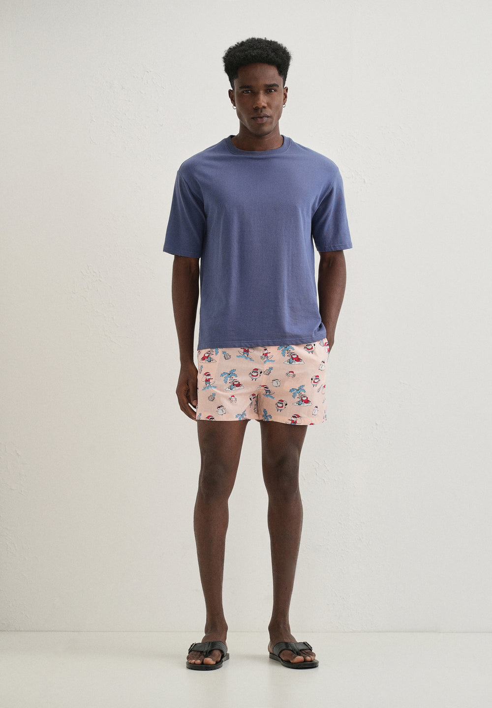 Pink Xmas Printed Boxer
