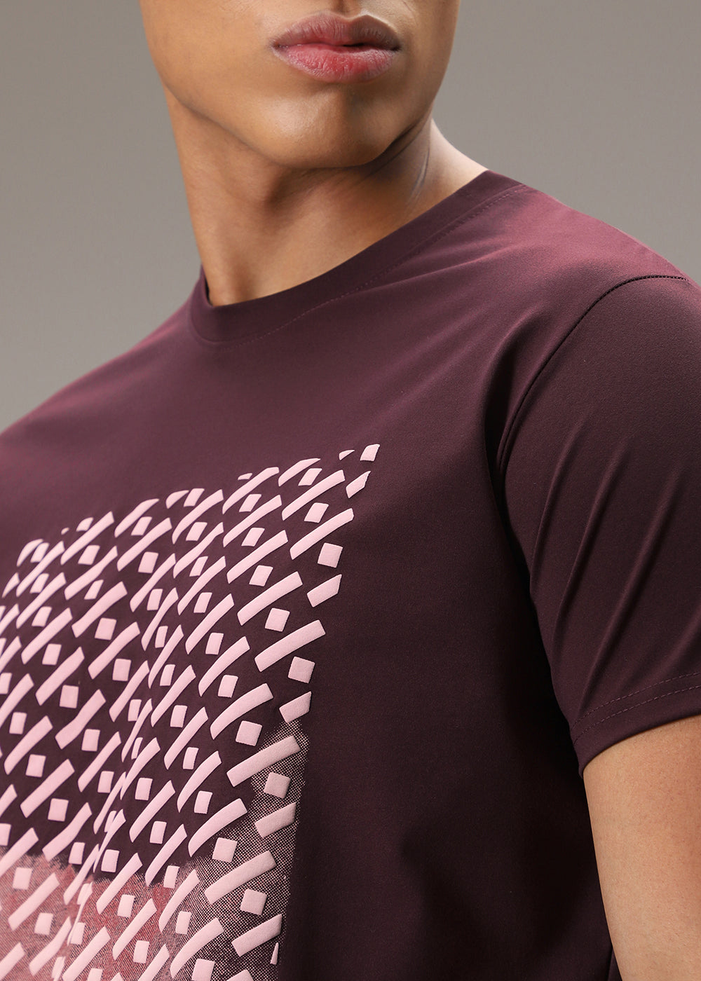 Plum Printed T-Shirt