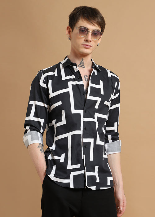 Maze Printed Shirt