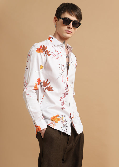 Fusion Leaf Printed shirt