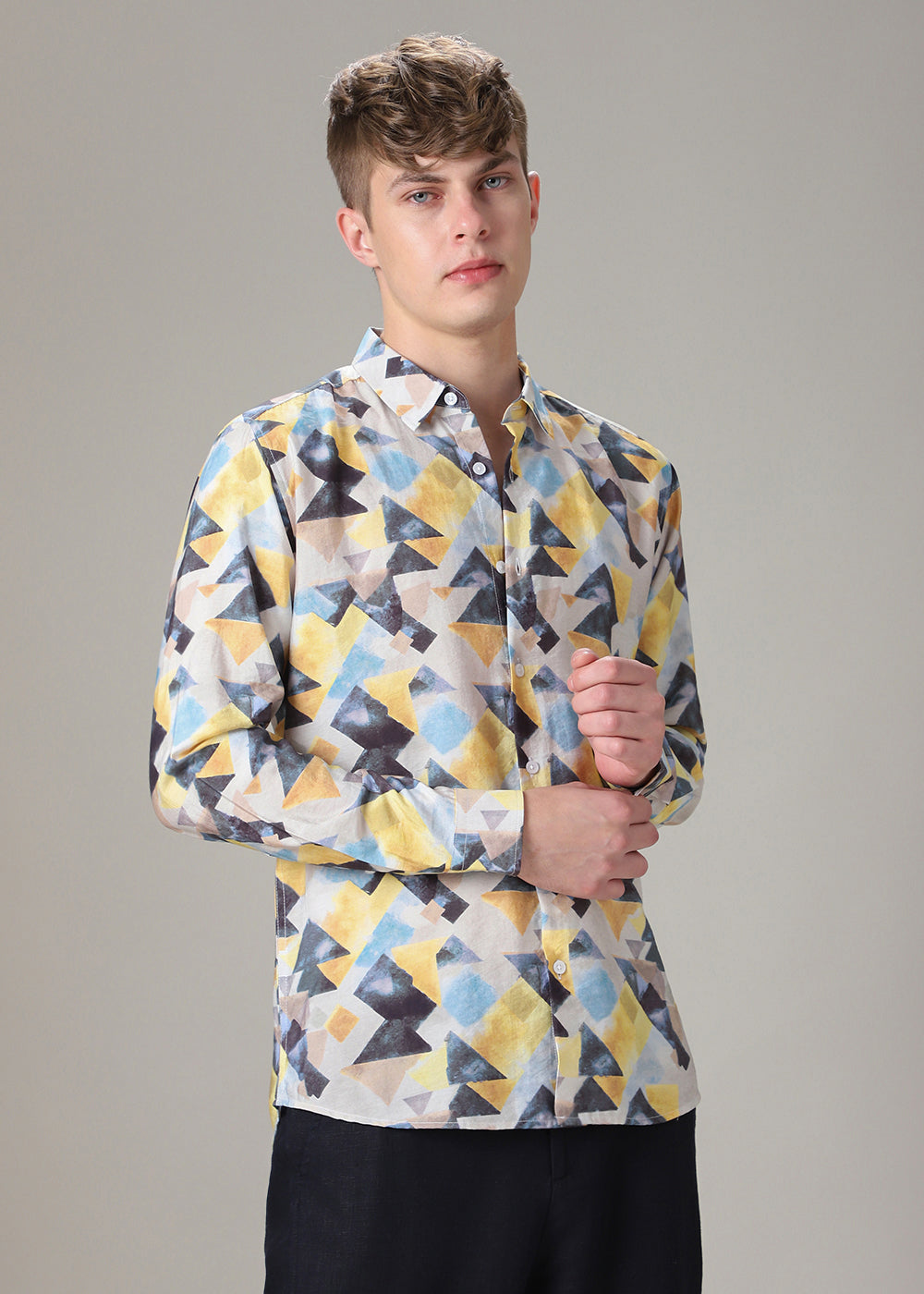 Prism Triangles Print Shirt