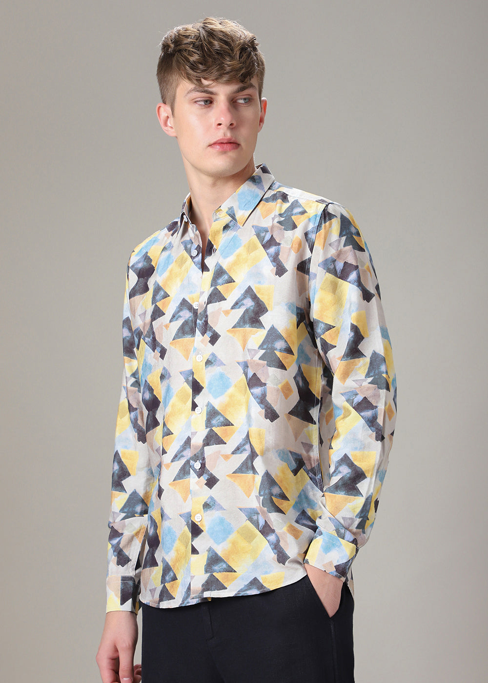 Prism Triangles Print Shirt