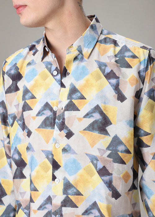 Prism Triangles Print Shirt