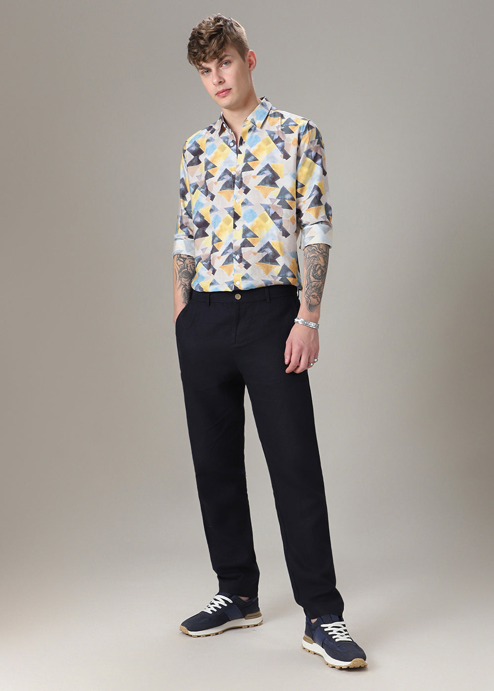 Prism Triangles Print Shirt