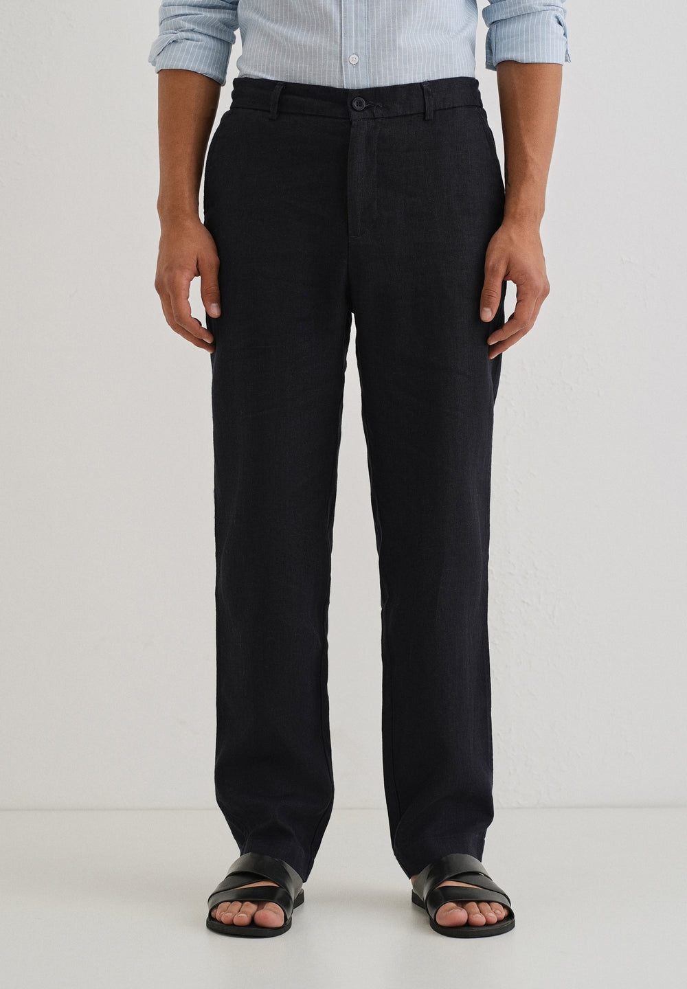 Prussian Blue Linen pant
