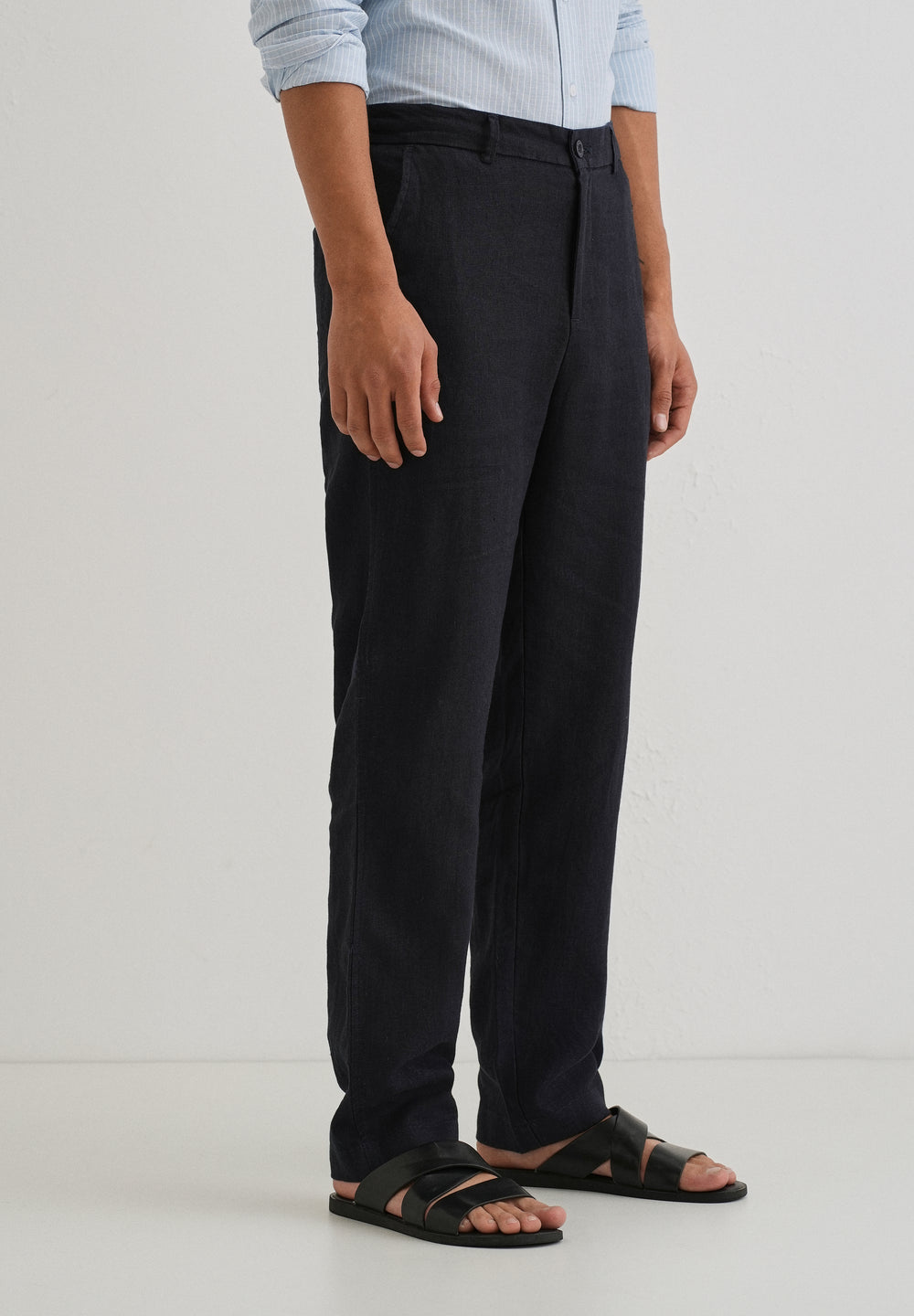 Prussian Blue Linen pant