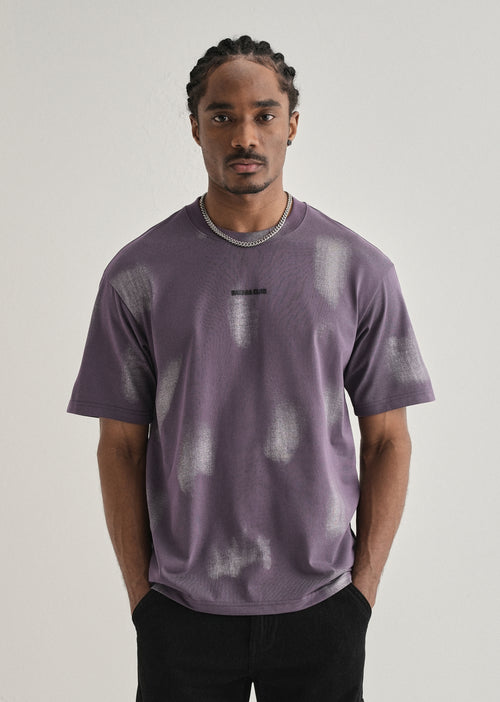 Purple Brushstroke Oversized T-shirt