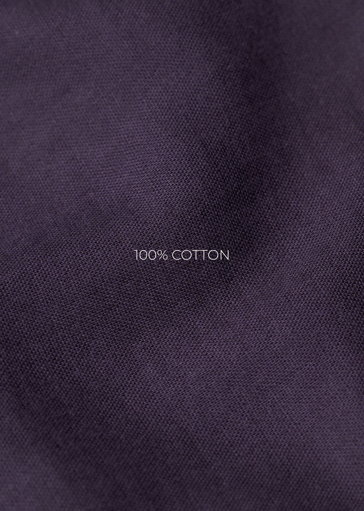 Purple Embroidered Double Cloth Cotton Shirt