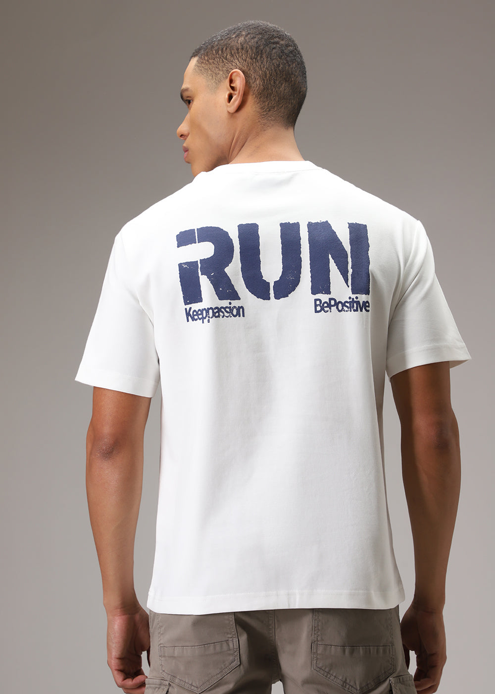 Radiant Run White Oversized T-shirt