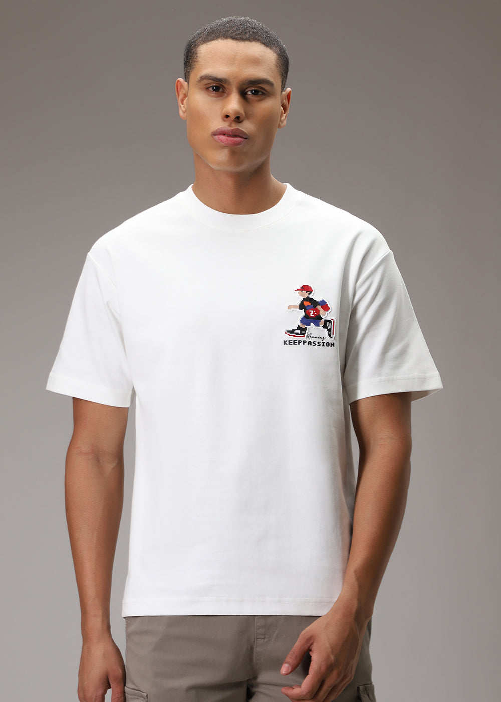 Radiant Run White Oversized T-shirt