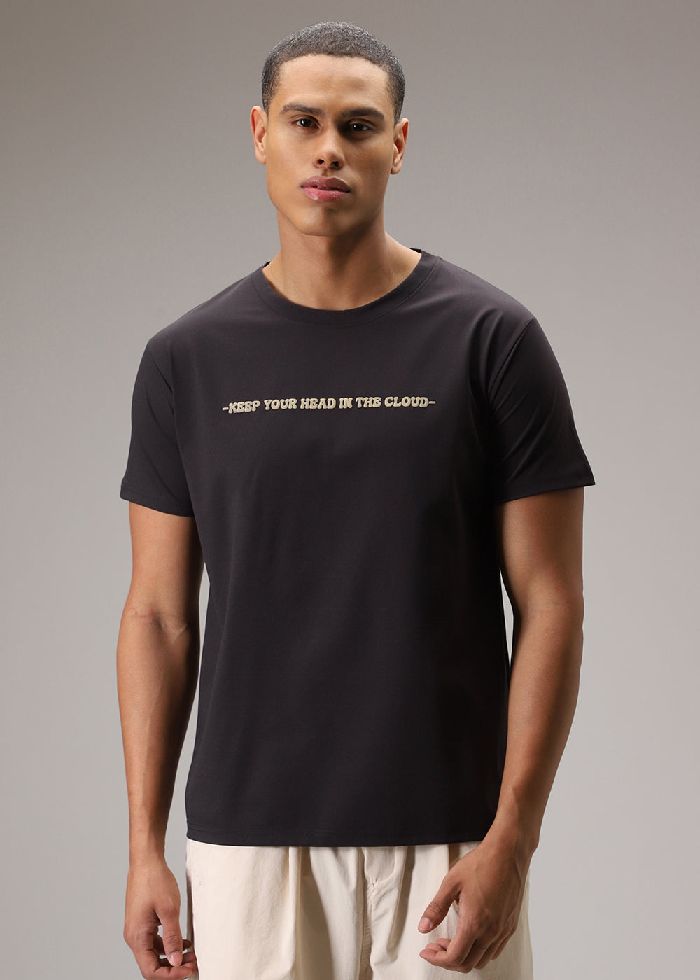 Rasin Brown Printed T-Shirt