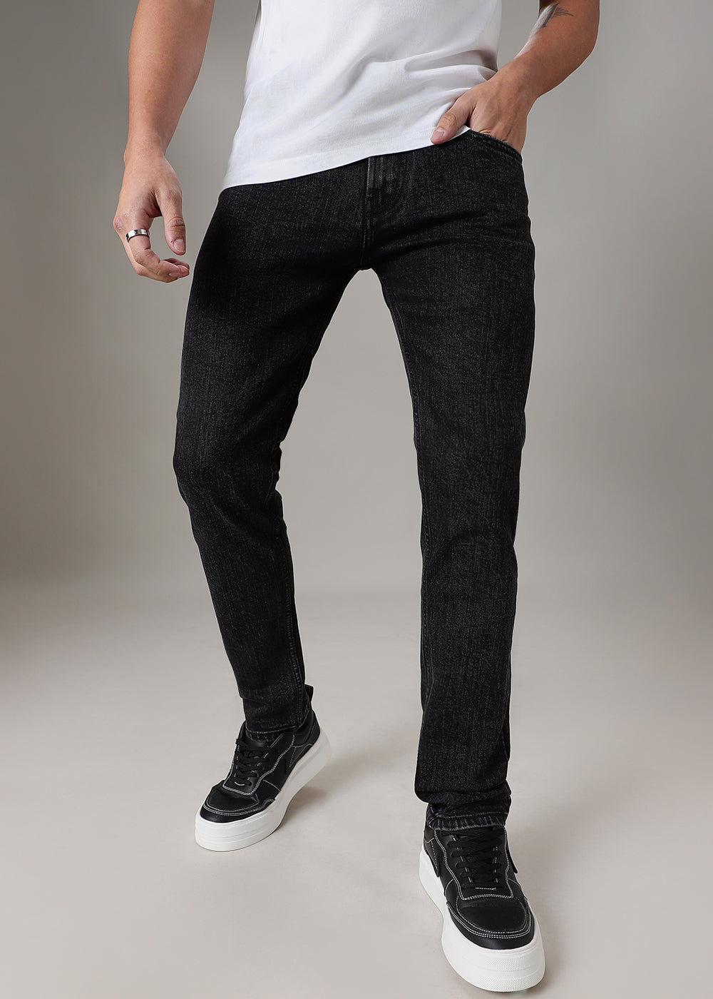 Raven Black Slim Fit Denim