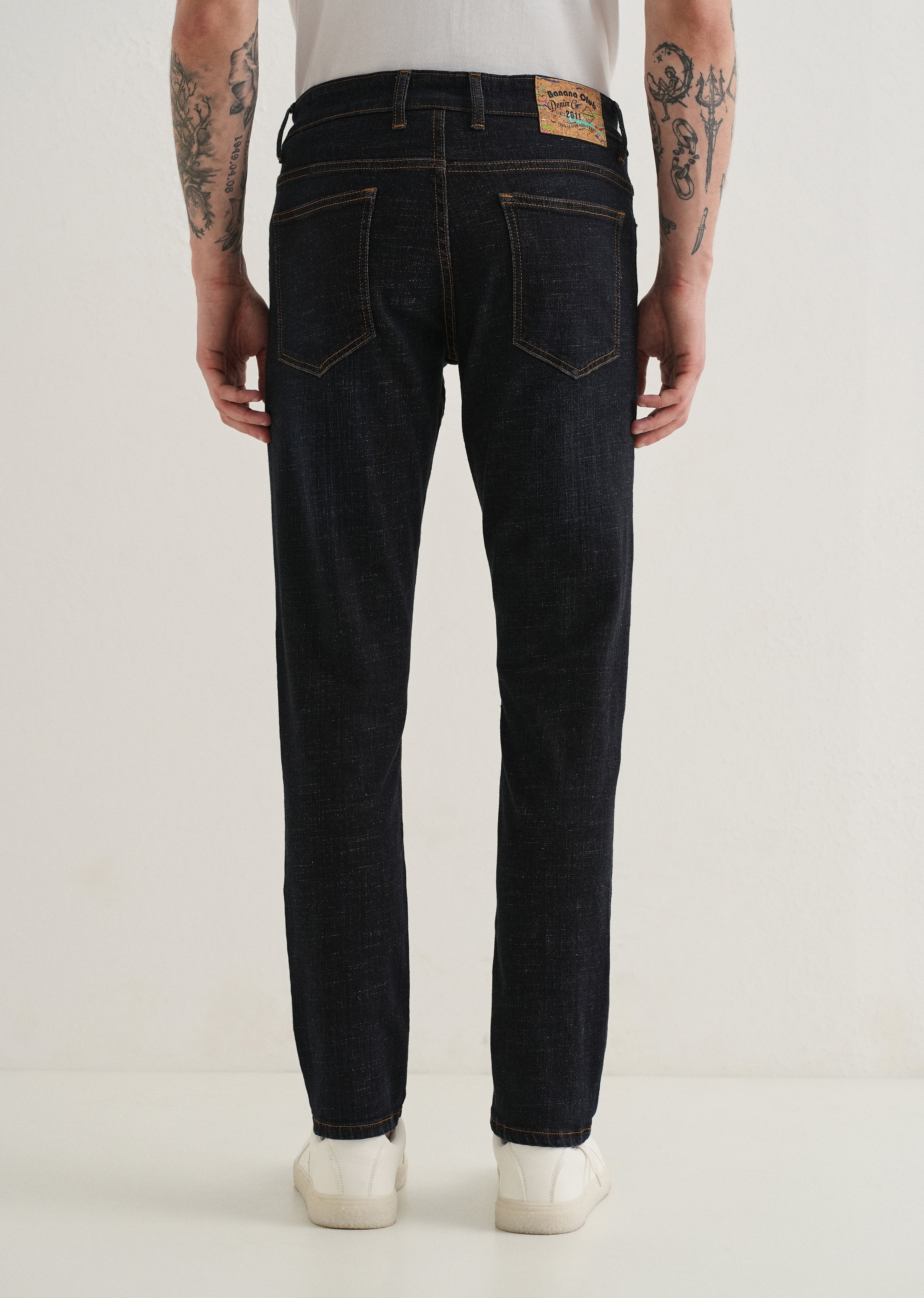 Raw Indigo Slim Fit Ankle Length Jeans