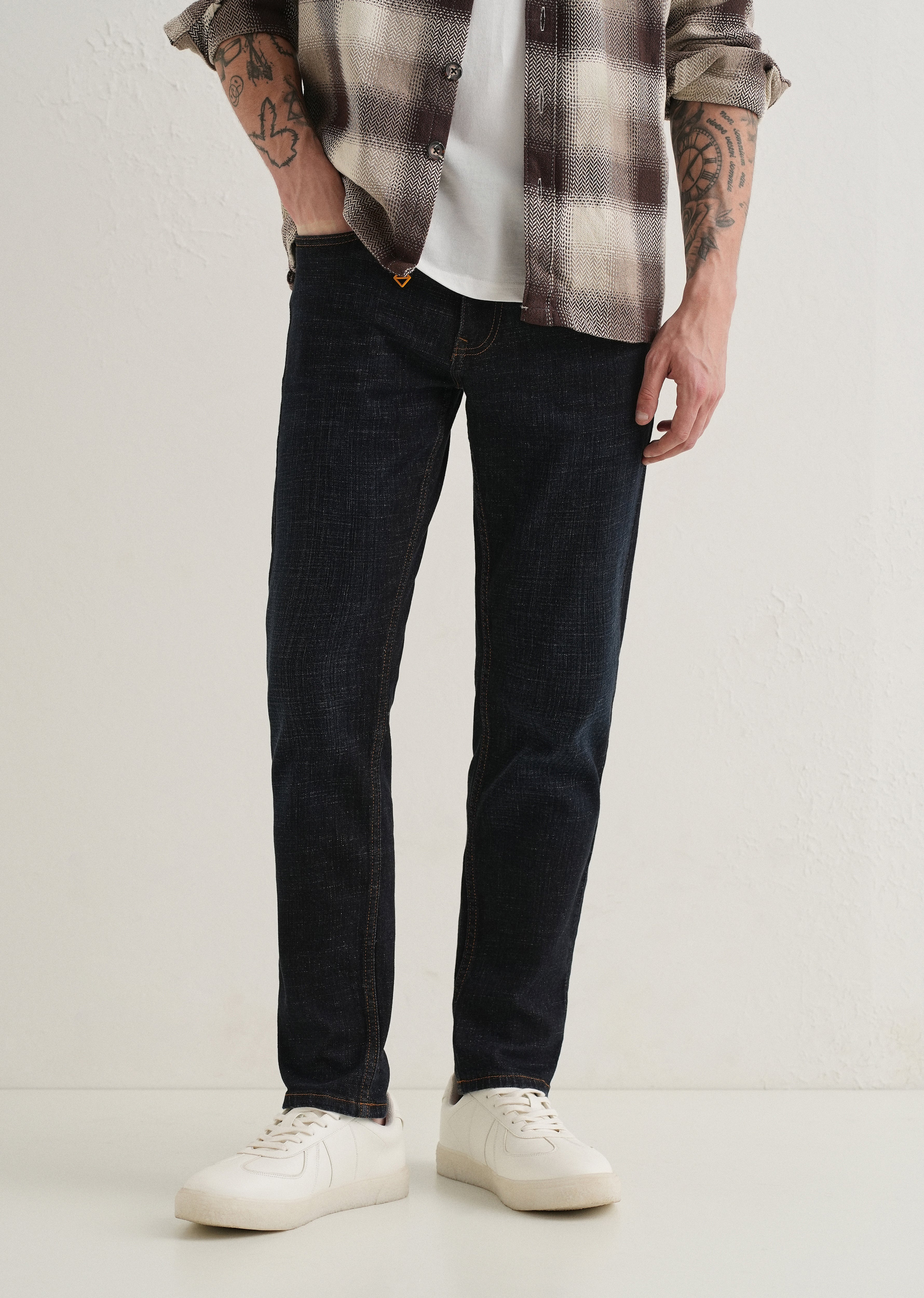 Raw Indigo Slim Fit Ankle Length Jeans
