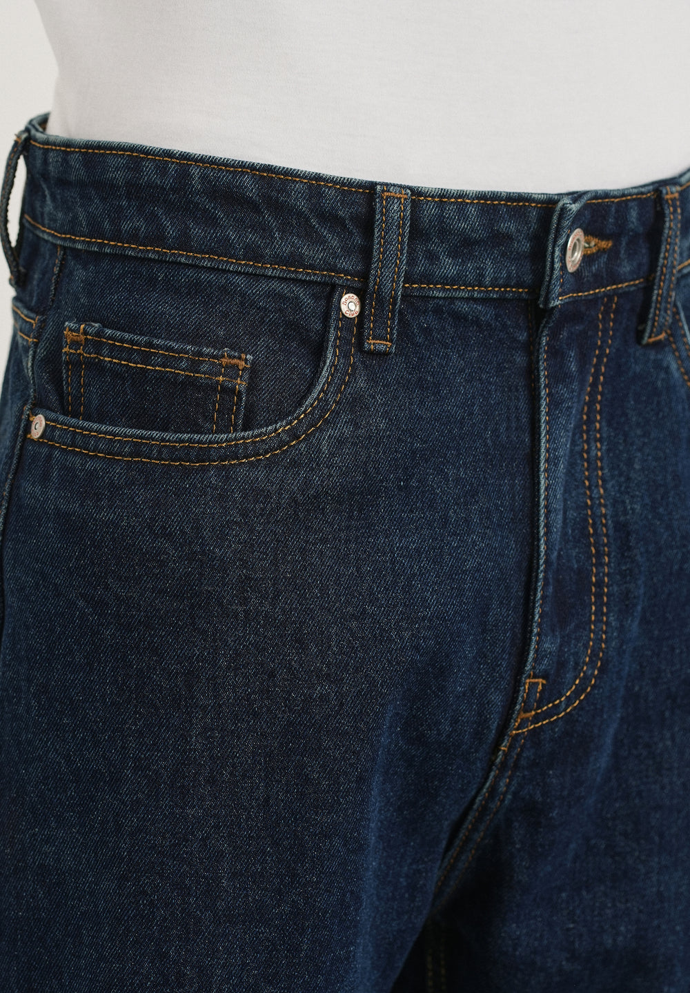 Raw Indigo Slim Straight Jeans