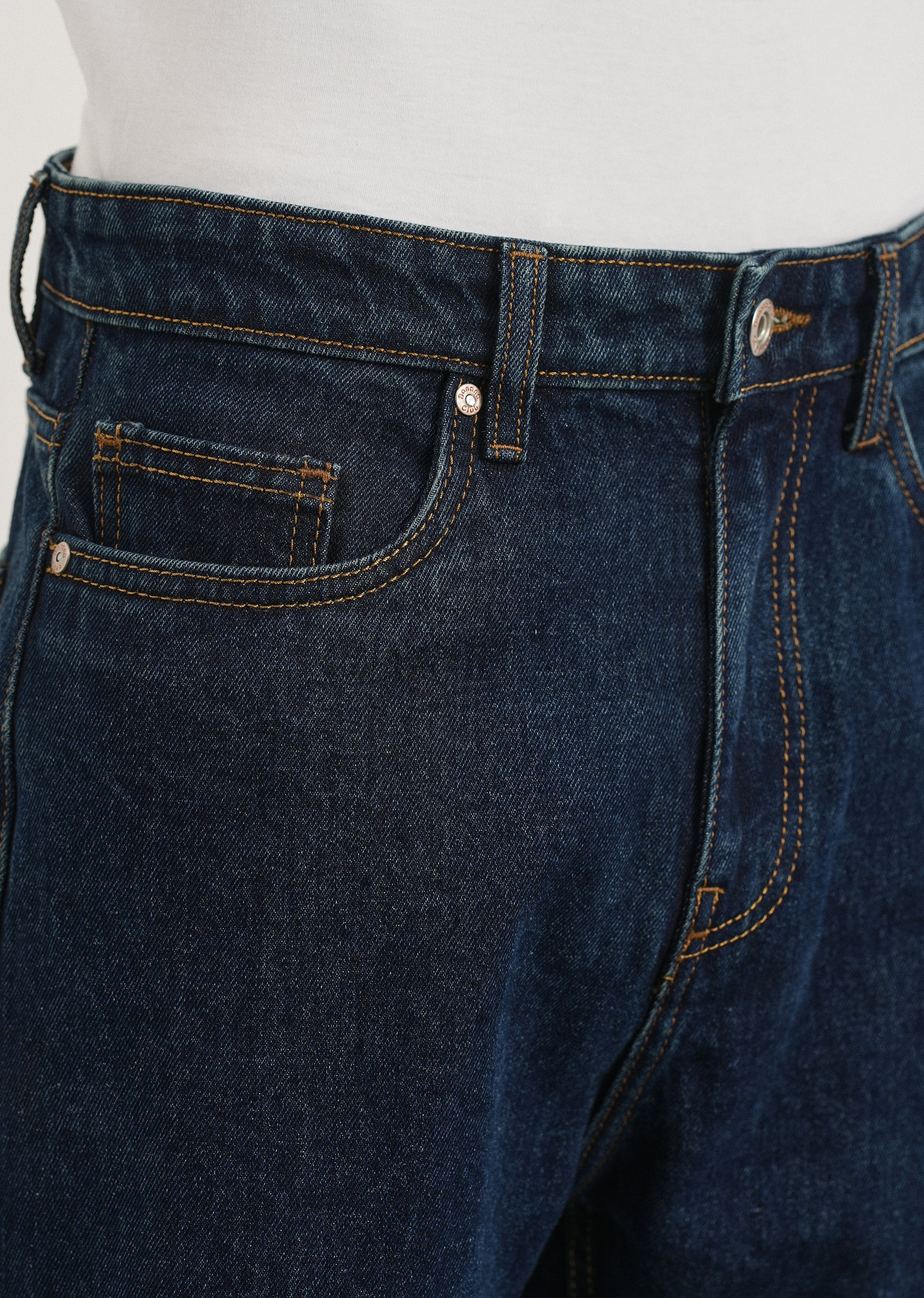Raw Indigo Slim Straight Jeans