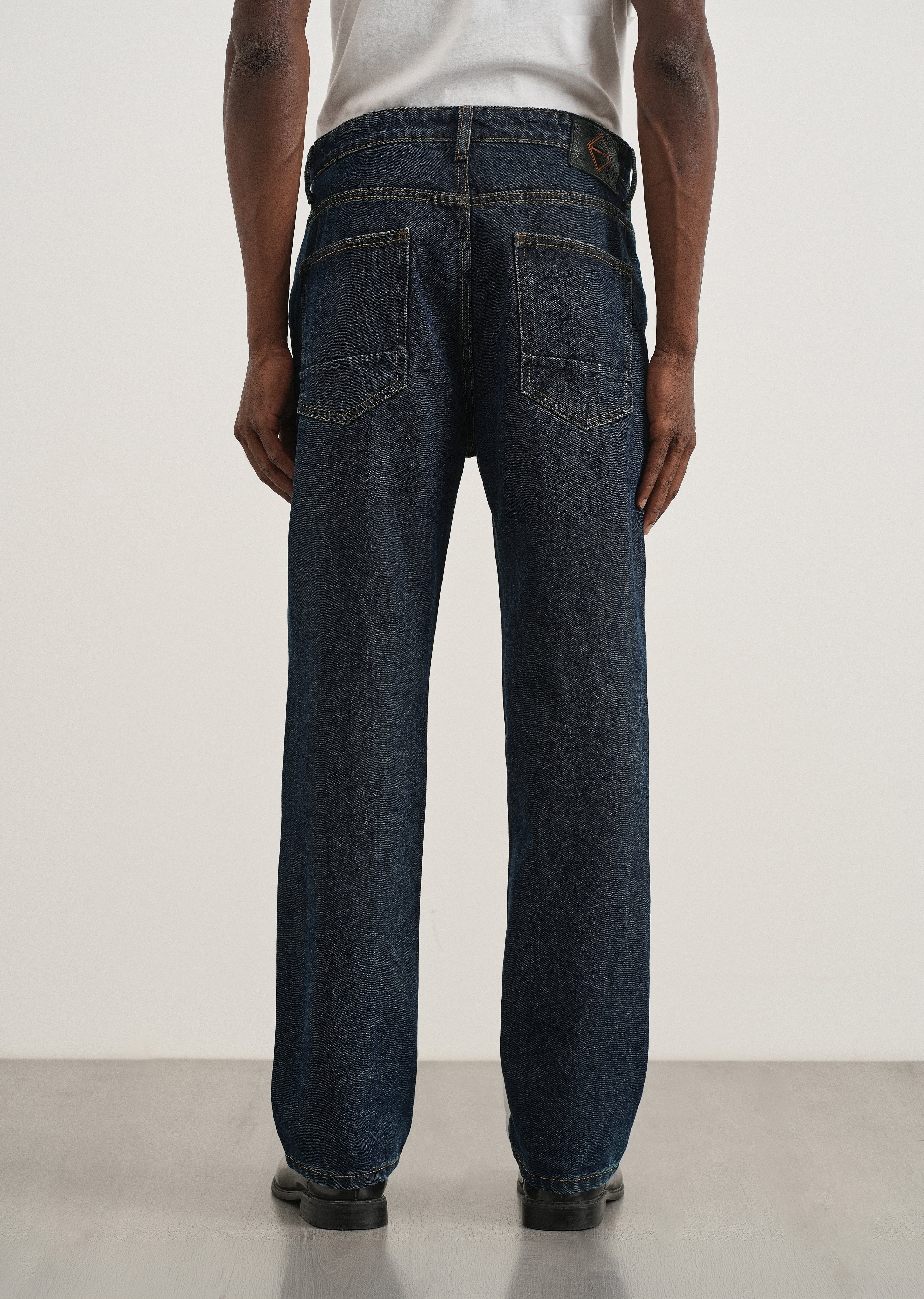 Raw Indigo Slim Straight Jeans