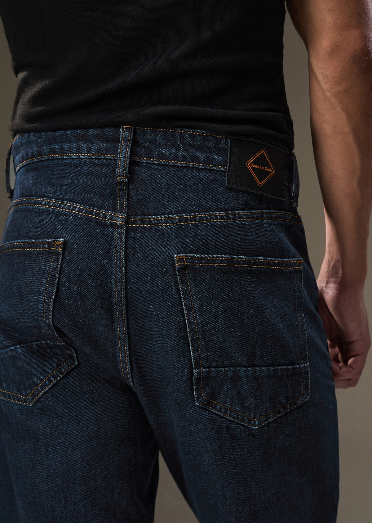Raw Indigo Slim Straight Jeans