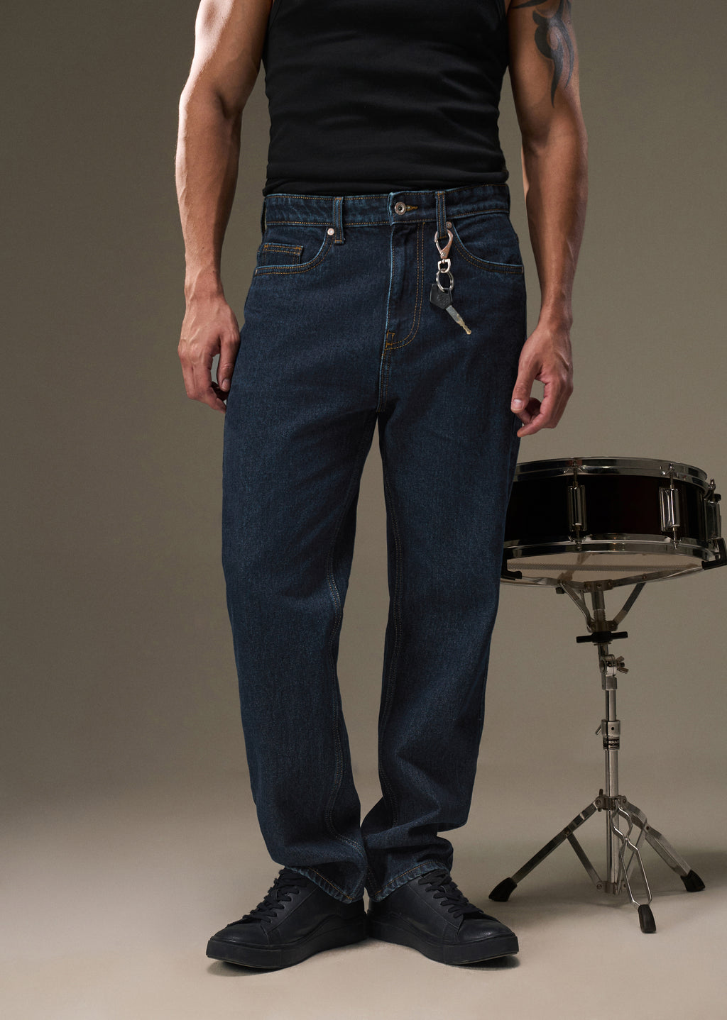 Raw Indigo Slim Straight Jeans