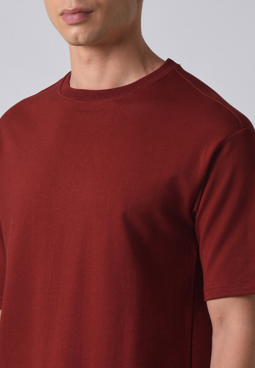 Red Basic Relaxed Fit T-shirt