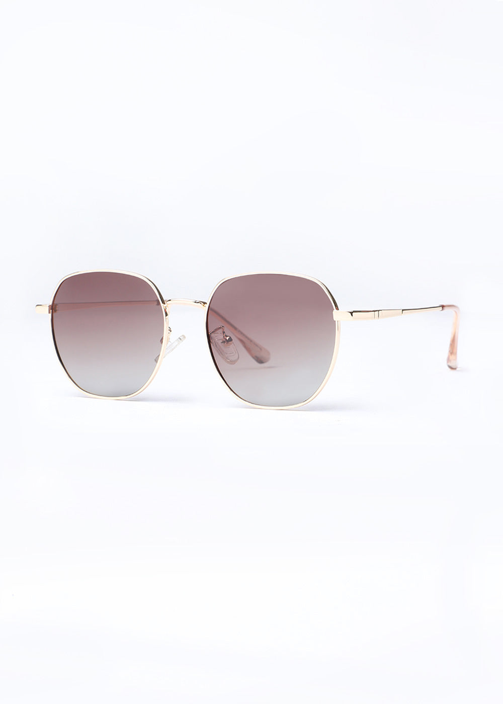 Retro Gold Unisex Oval Sunglasses