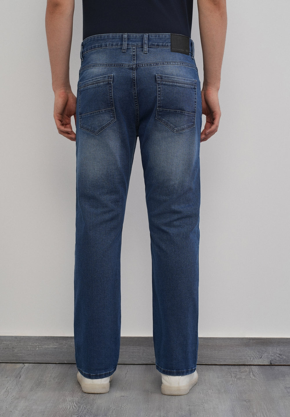 Retro Mid Blue Straight Fit Jeans