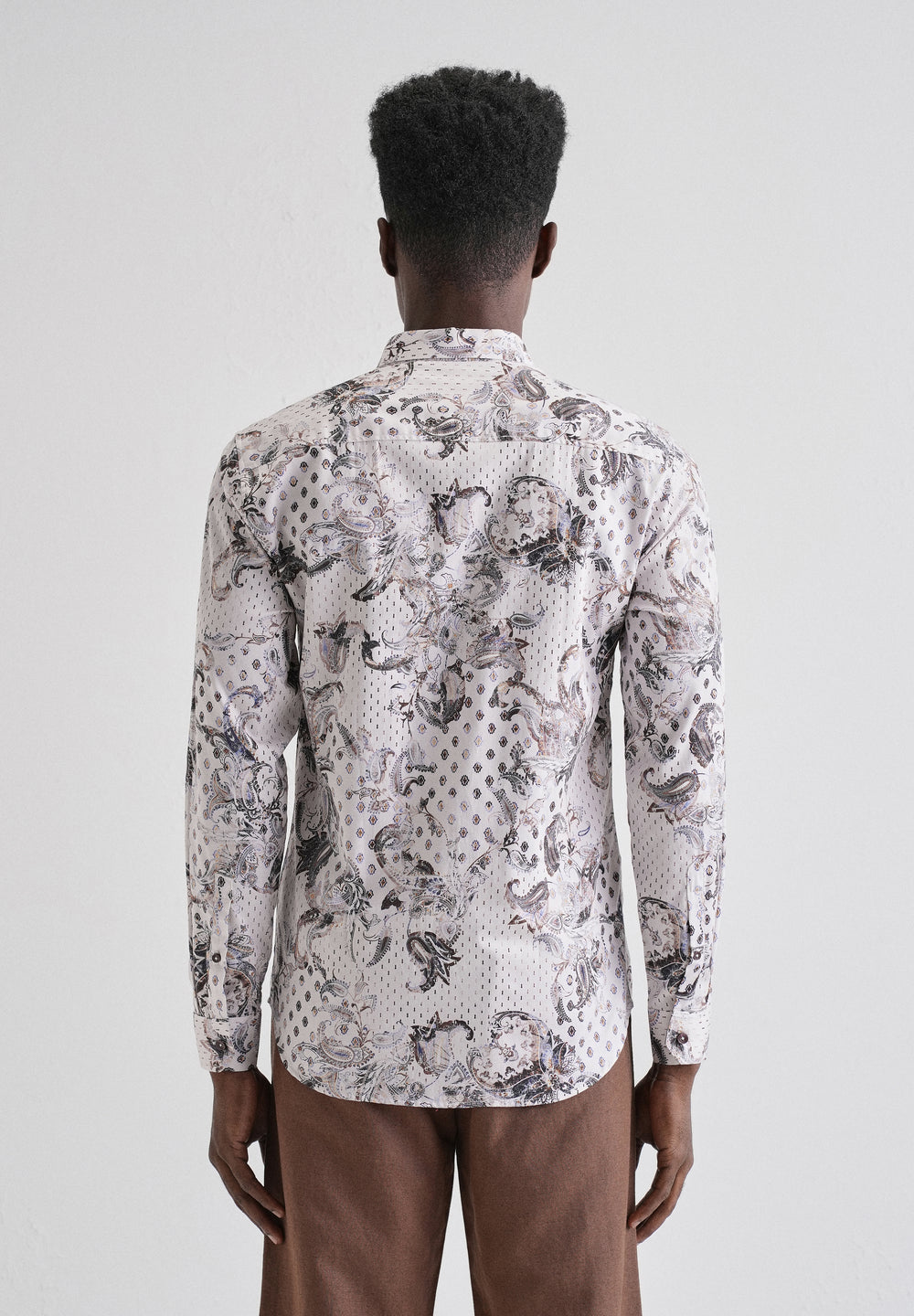 Retro Paisley Printed Shirt