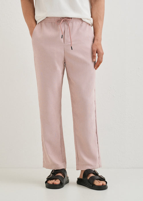 Rose Pink Pin Stripe Corduroy Pant