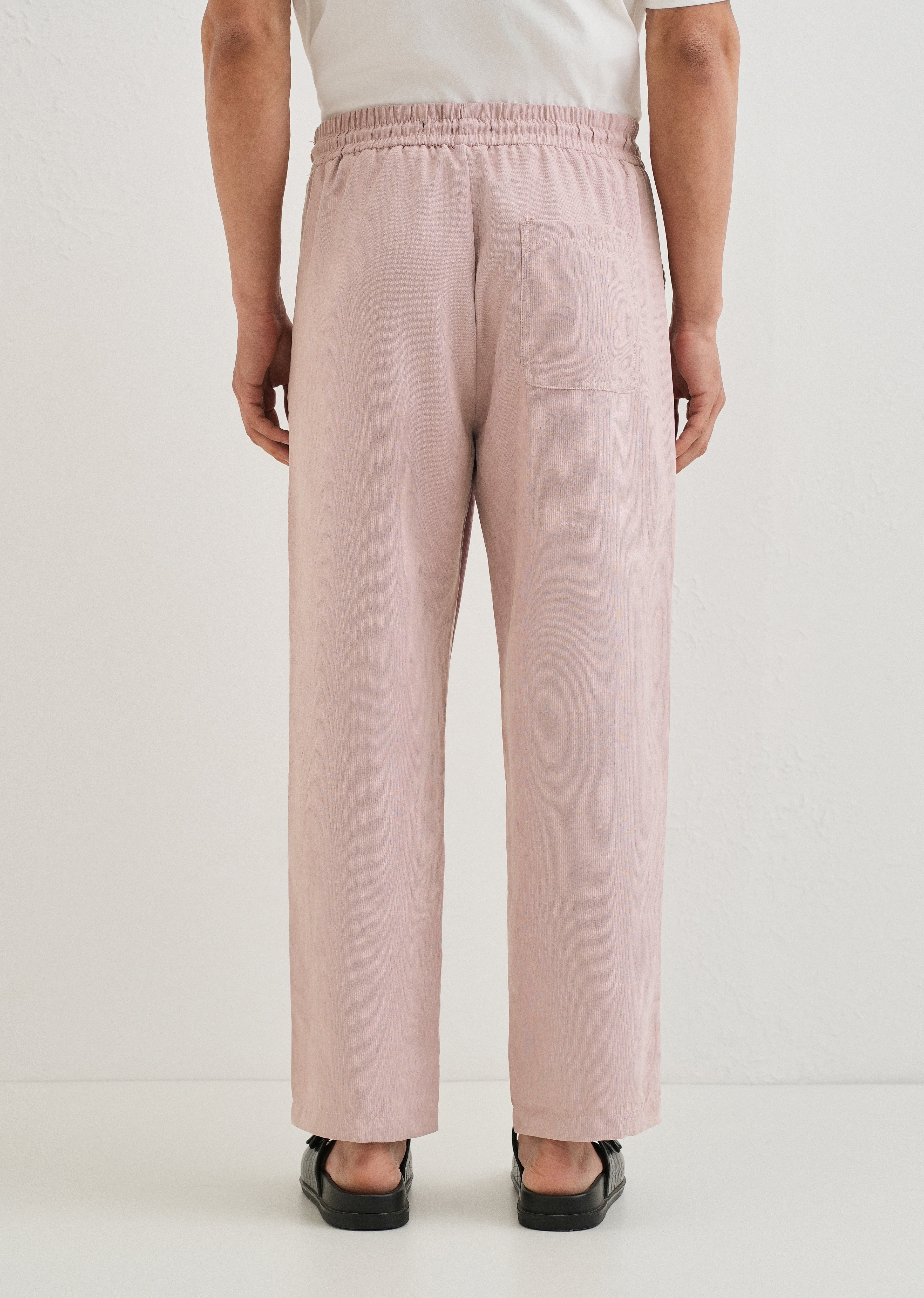 Rose Pink Pin Stripe Corduroy Pant