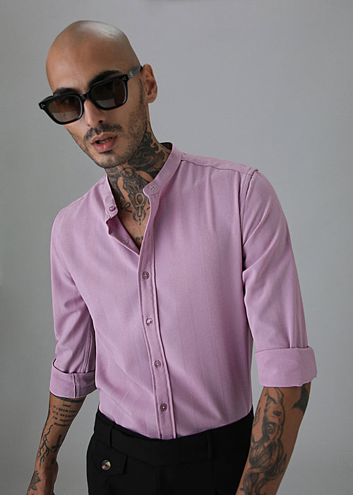 Rose Pink Shein Patterned Shirt