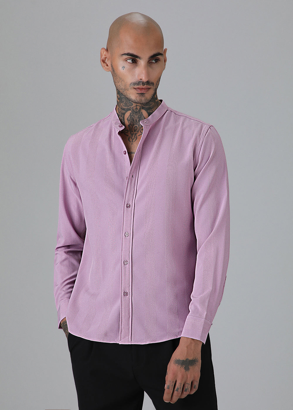 Rose Pink Shein Patterned Shirt