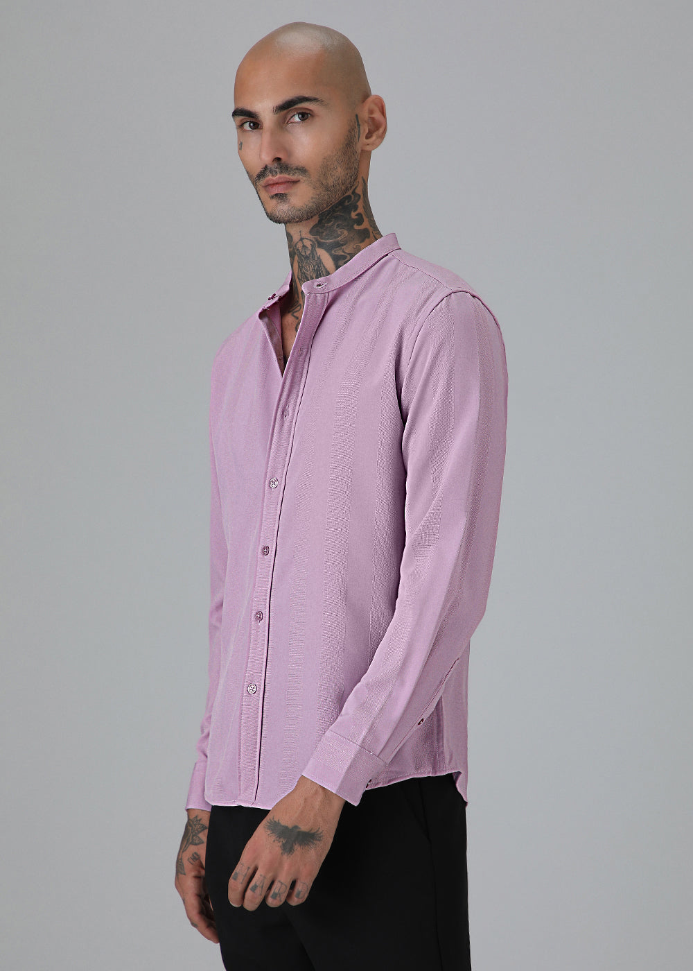 Rose Pink Shein Patterned Shirt