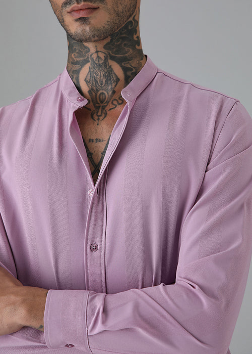 Rose Pink Shein Patterned Shirt