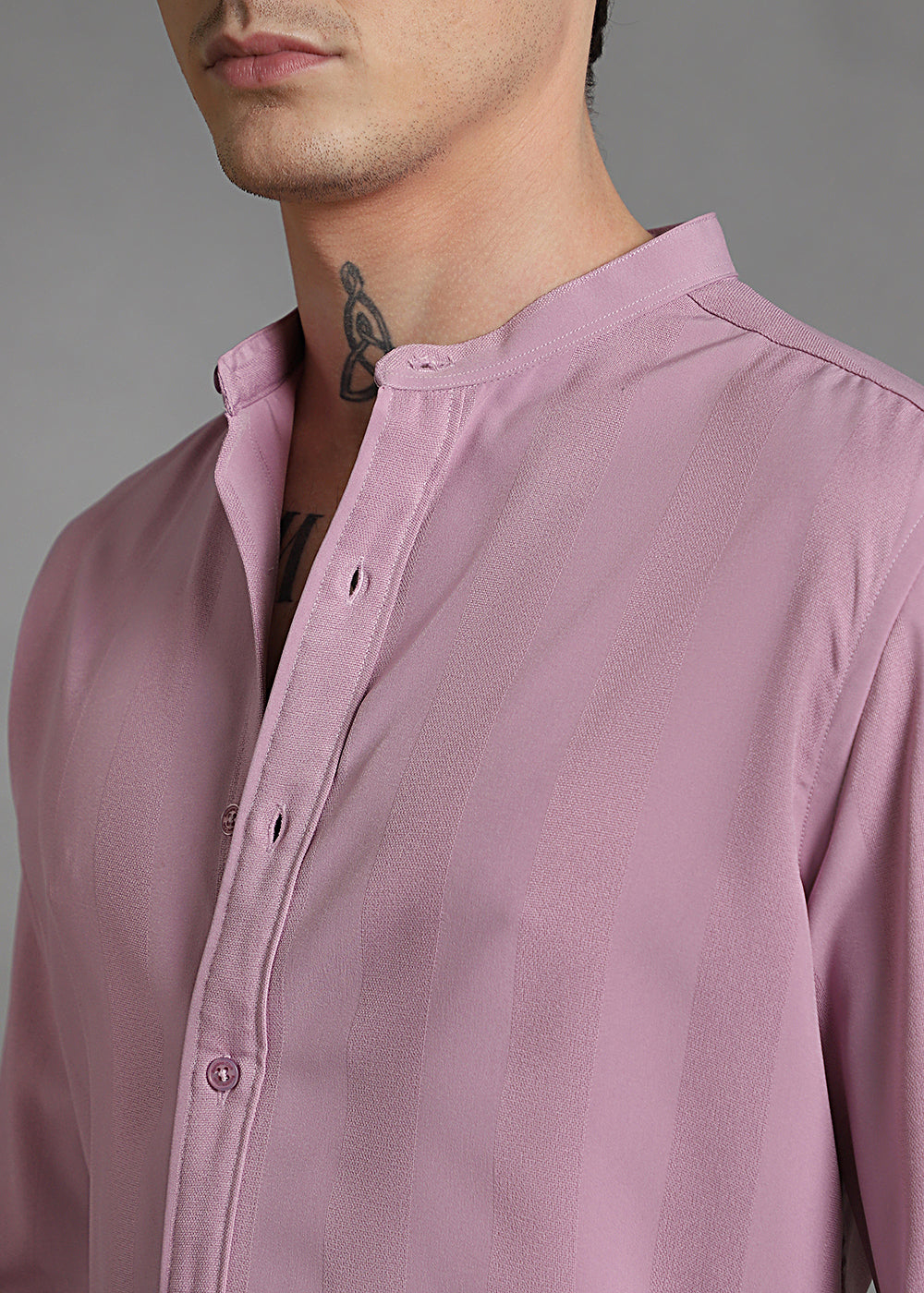 Rose Pink Shein Patterned Shirt