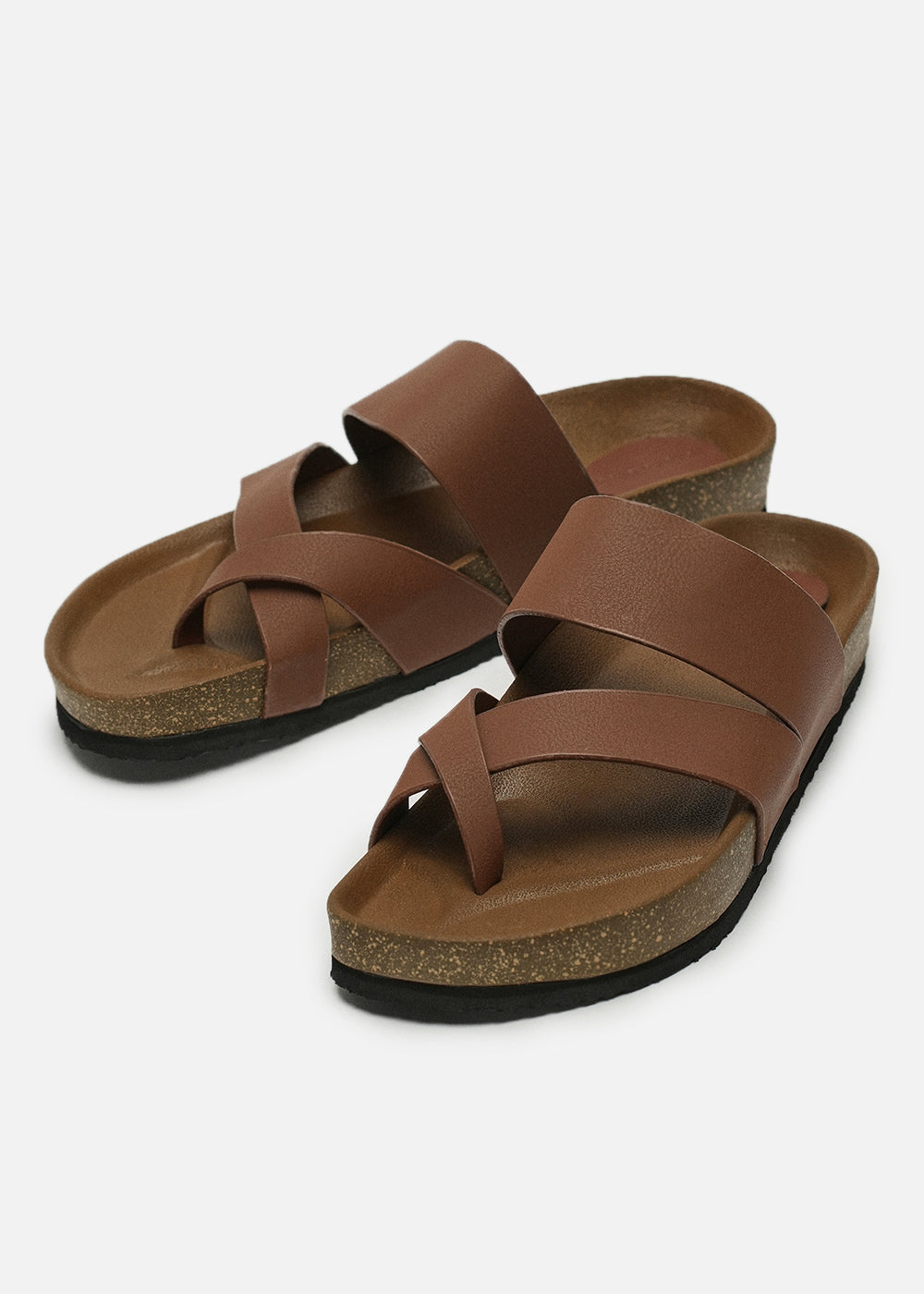 Rust Classic Criss-Cross Comfort Sandals