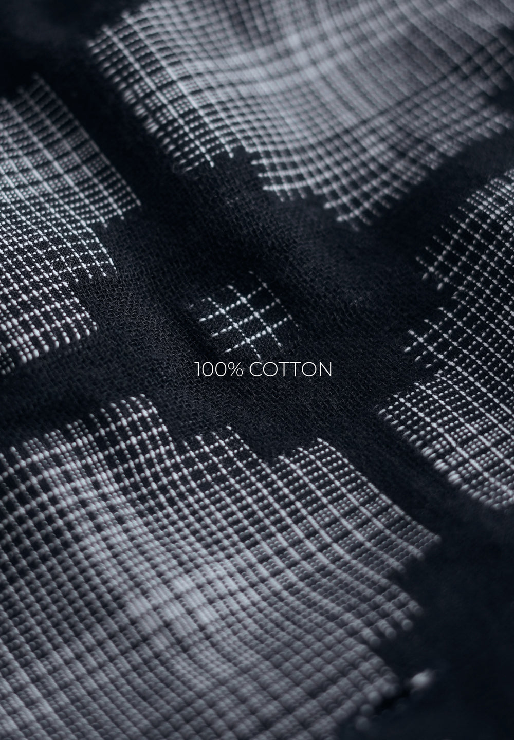Black Geometric Jacquard Shirt